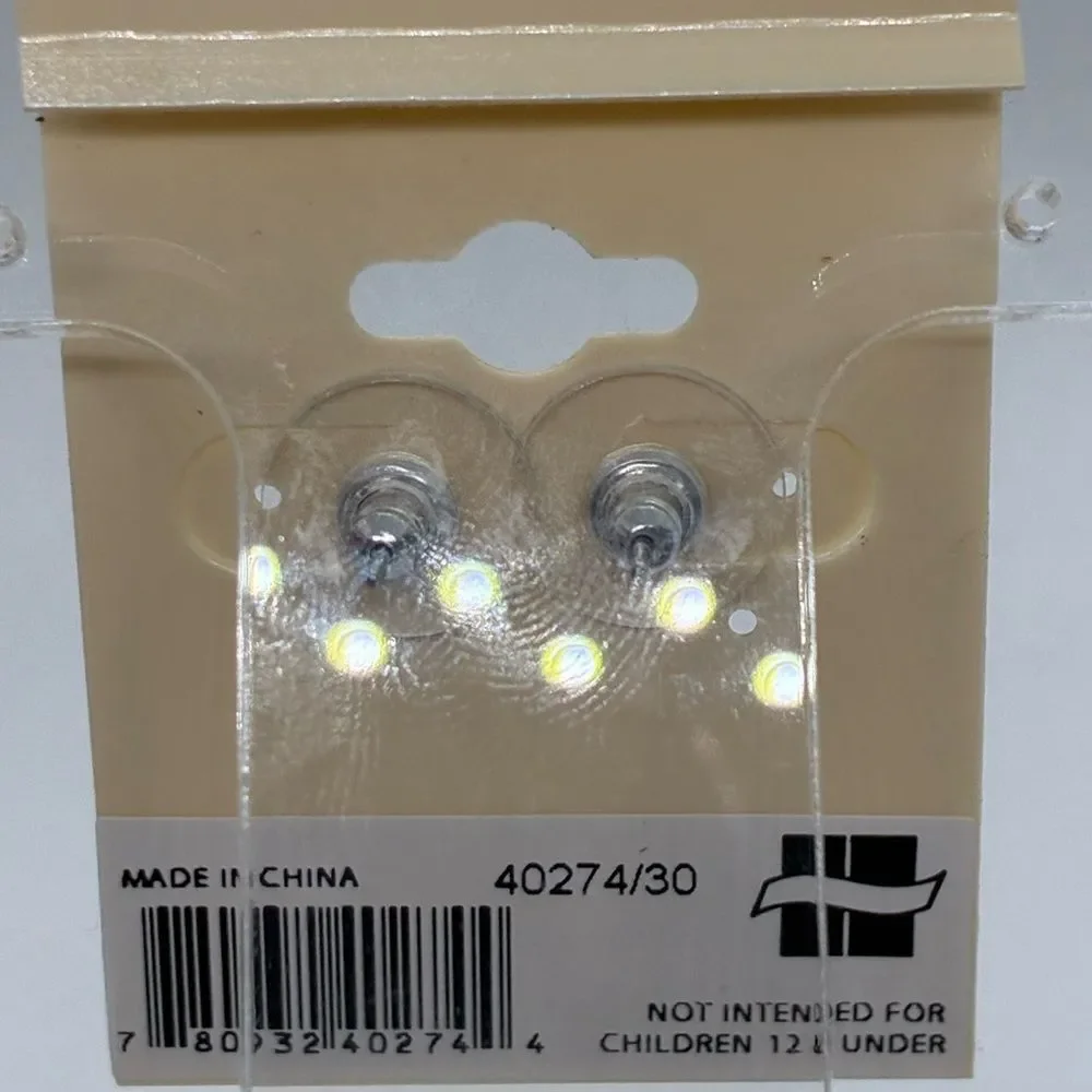 3For$20 Ear Sense Silver Blue Minimalist Stud Earrings